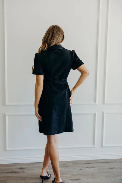 The Rickie Dress in Dark Denim