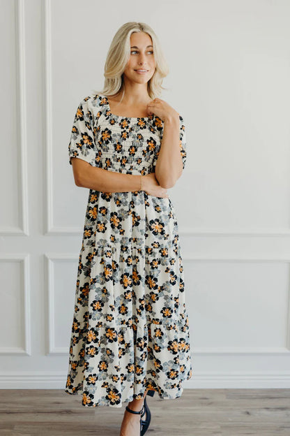 The Indy in Tangerine Twist Dress