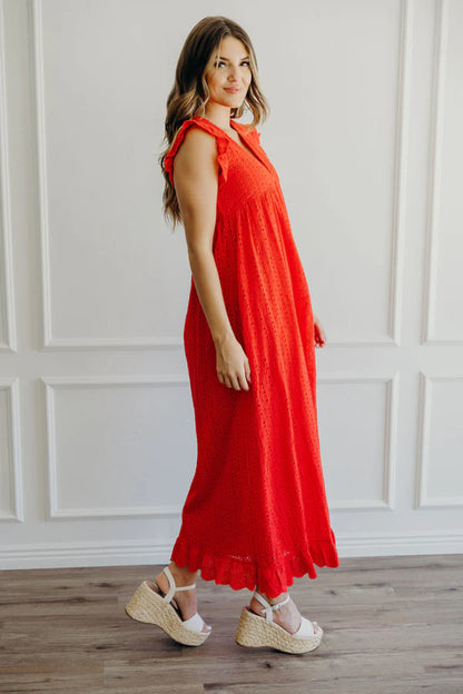 The Dutton in Hibiscus Eyelet