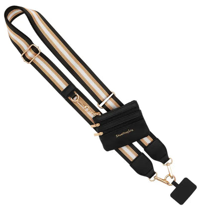 Save The Girls Clip & Go Strap with Pouch - Stripe Collection