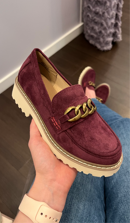 Corkys Literally in Wine Faux Suede