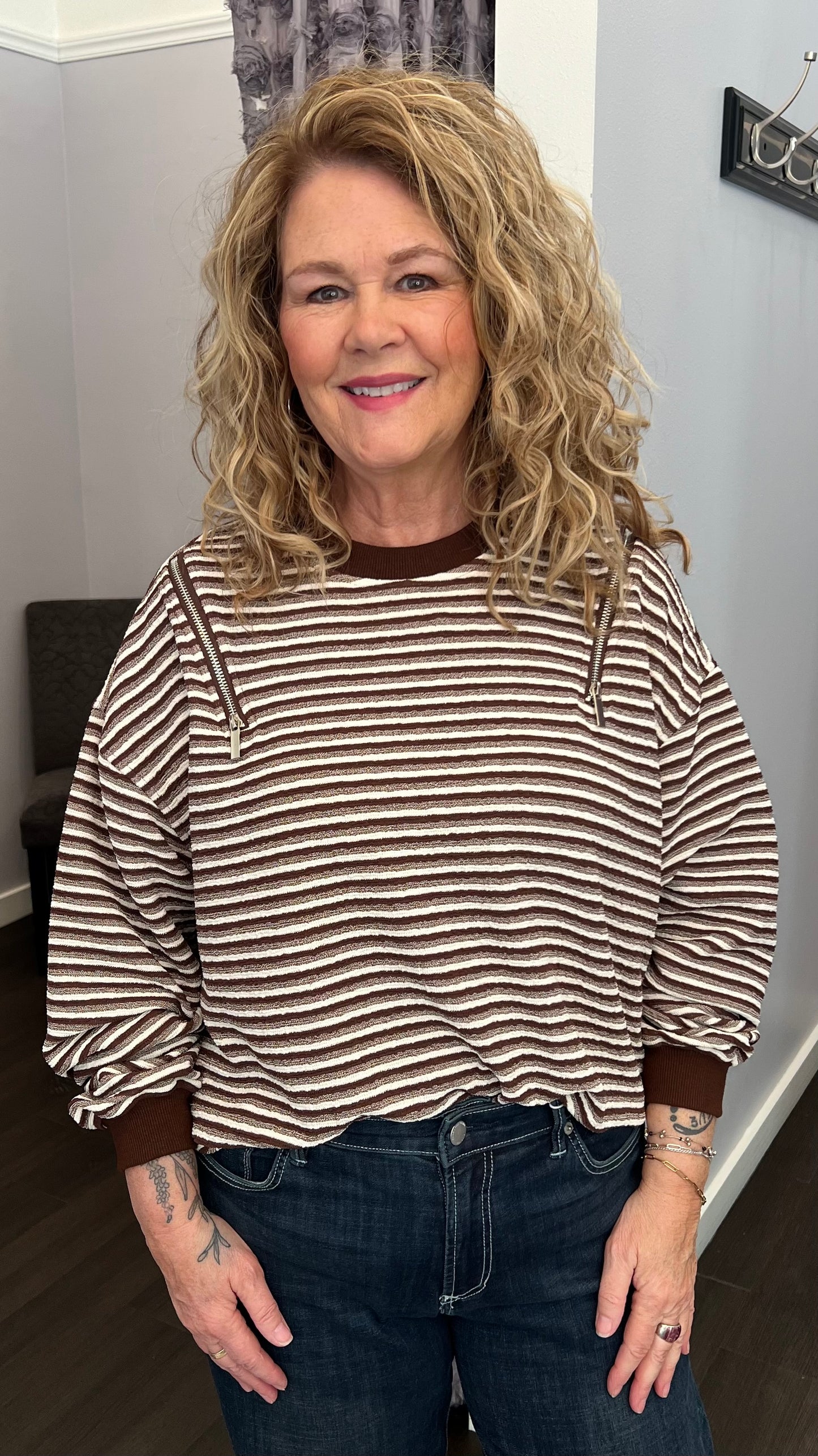 Snowbound Stripes Pullover