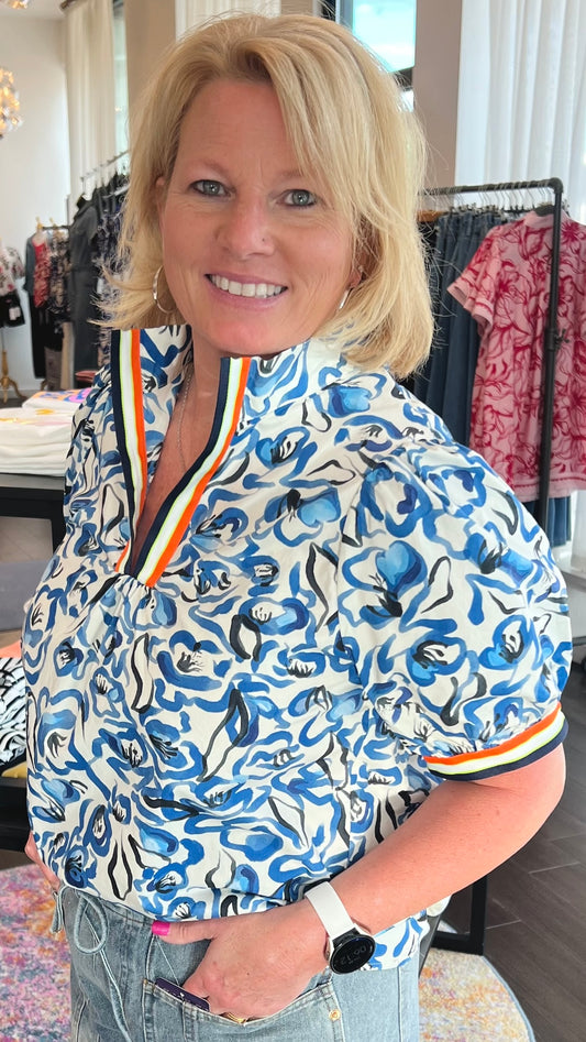 Varsity Petals Top