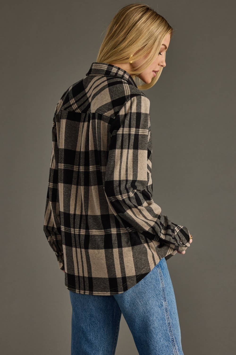 PRE ORDER Coffee Run Plaid Plaid Button Up