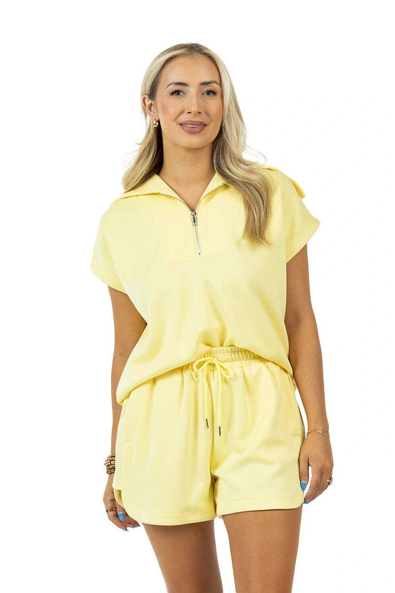 Yellow Half Zip Scuba Set