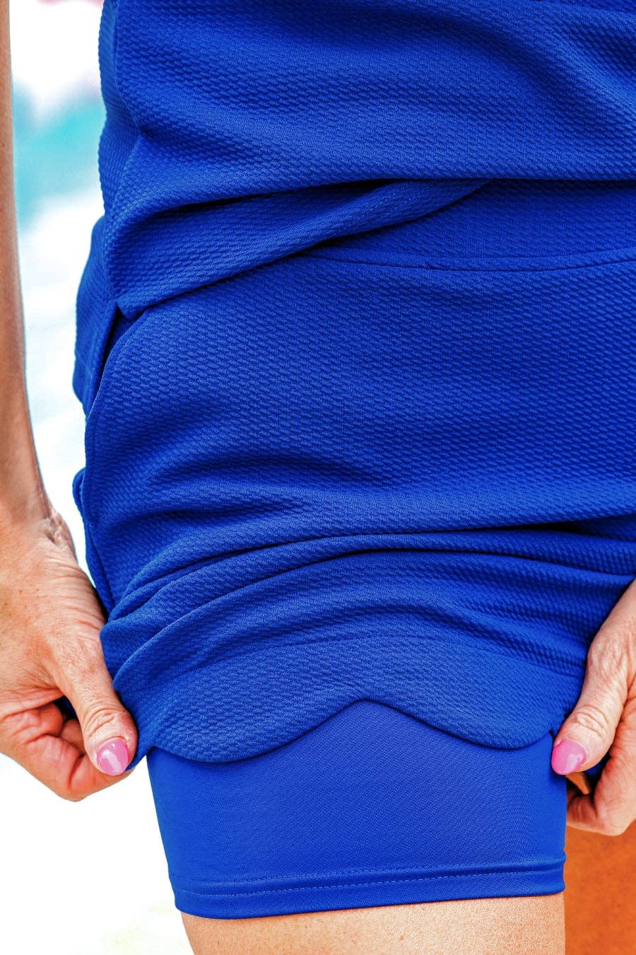 Make It Count Textured Set in Royal Blue