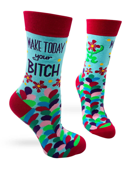 Make Today Your Bitch Women's Crew Socks