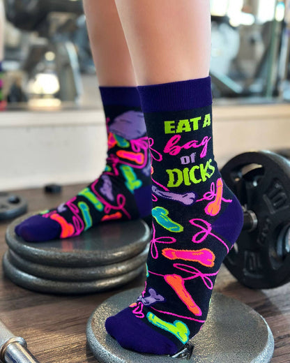 Eat a Bag of Dicks Sassy Women's Crew Socks
