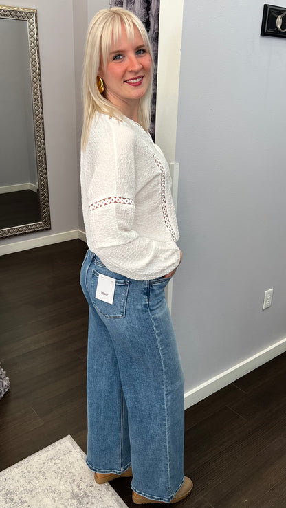 Fresh Start Rope-Tie Jeans by Vervet