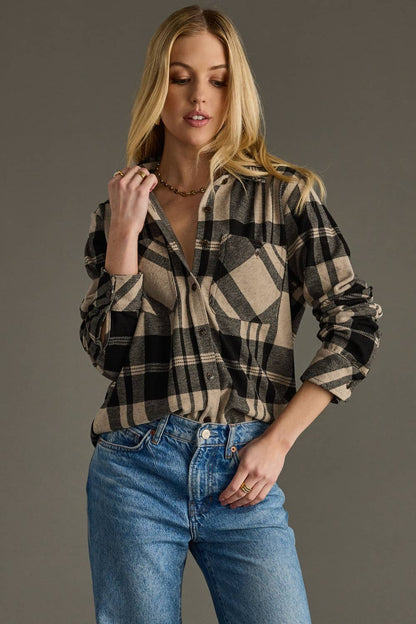 PRE ORDER Coffee Run Plaid Plaid Button Up