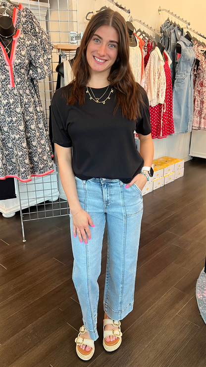 Blue Horizon Crop Jeans by Risen
