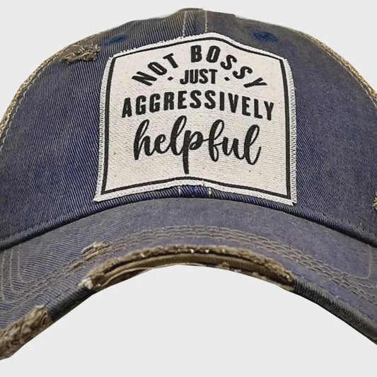 Not Bossy Just Aggressively Helpful Trucker Hat Baseball Cap