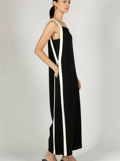 Black Tie Energy Modal Jumpsuit by P. Cill
