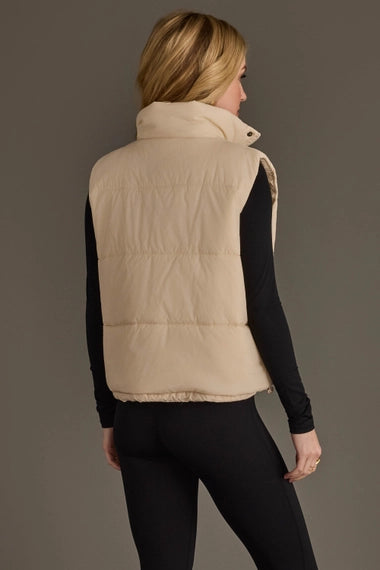 Layer Me Up Puffer Vest in Ivory