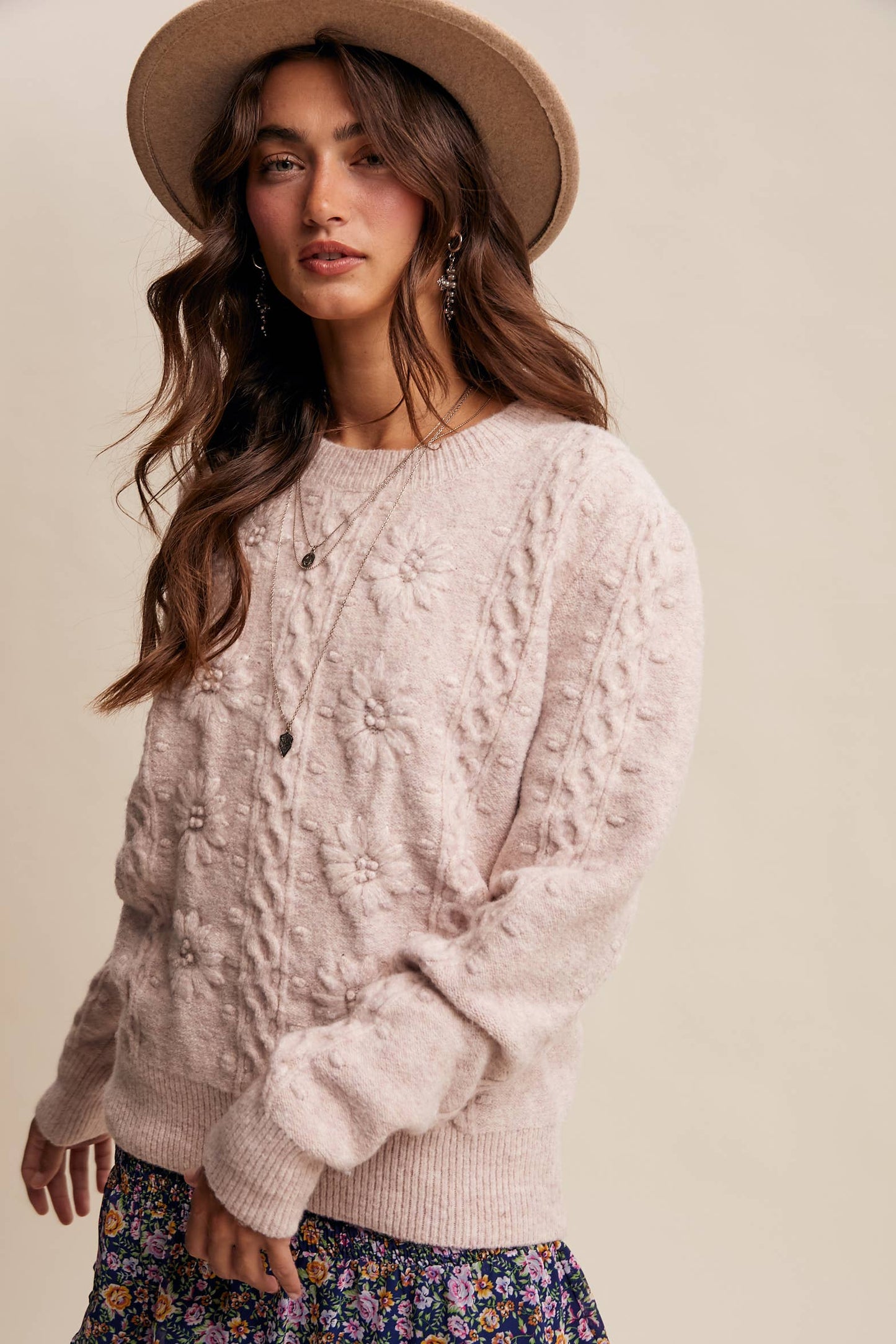 Blush Bloom Sweater