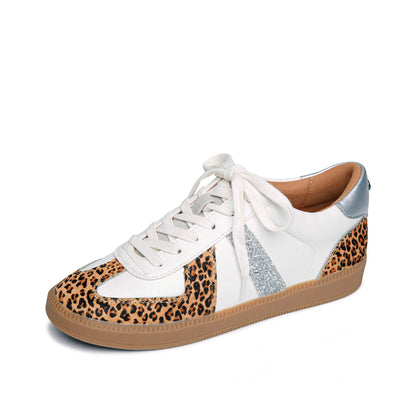 Zayne Lace-Up Sneaker in Leopard by Yellow Box
