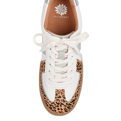 Zayne Lace-Up Sneaker in Leopard by Yellow Box