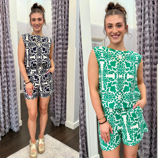 Cabana Bloom Shorts by Skies Are Blue