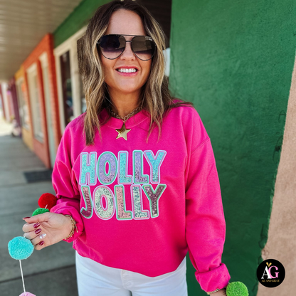 Sequin Holly Jolly Sweatshirt