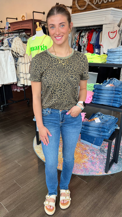 Blaire Mid Rise Clean Hem in Rivers by Dear John