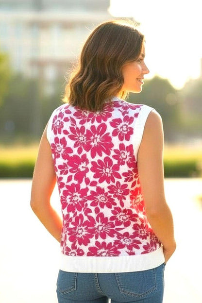 Fresh Picked Floral Knit Tank