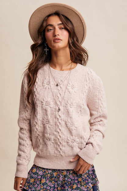 Blush Bloom Sweater