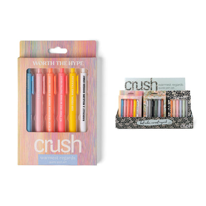 Crush Warmest Regards Quote Pen Set