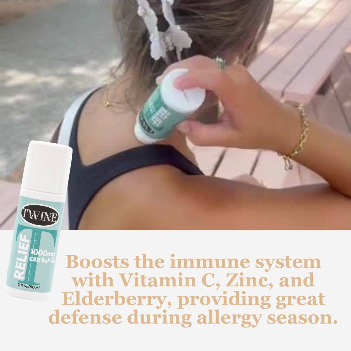 1000mg CBD Pain Relief Roller - Pure Organic CBD Isolate