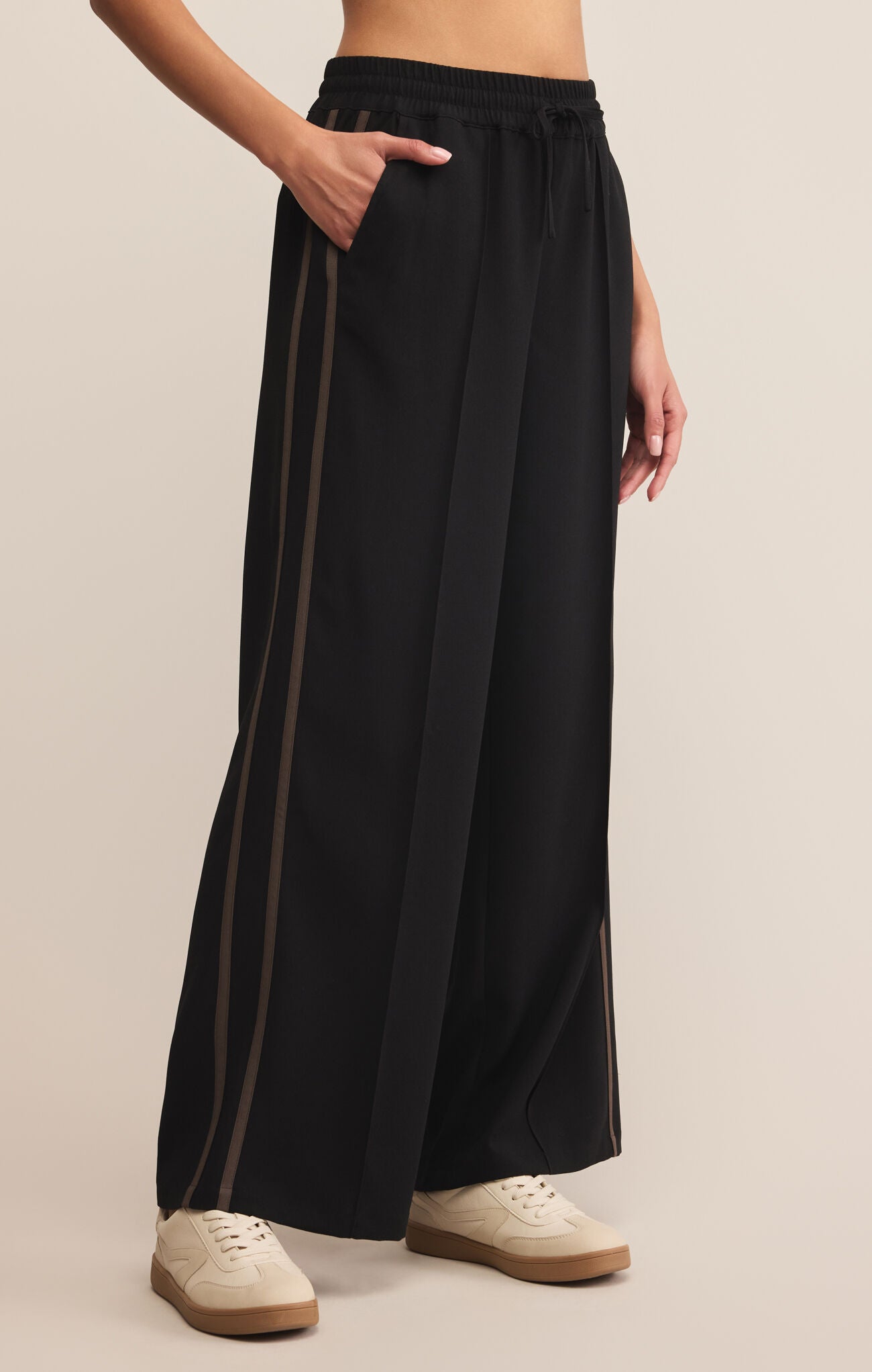 Saunder Track Pant in Black by Z Supply