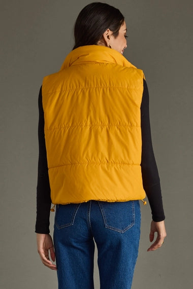 Layer Me Up Puffer Vest in Mustard