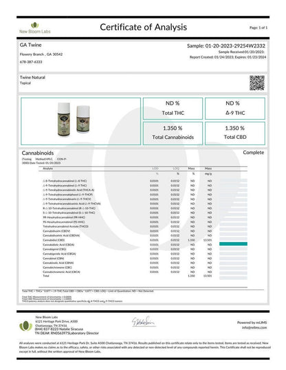 CBD Comfort Cream - Pain Relief Cream - Unscented Natural