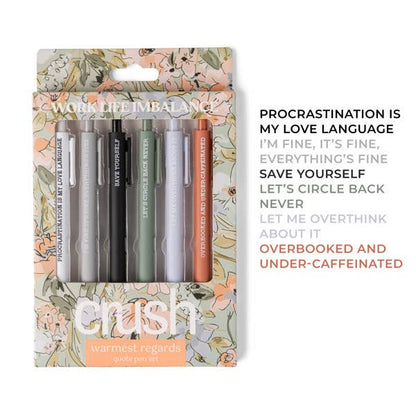 Crush Warmest Regards Quote Pen Set