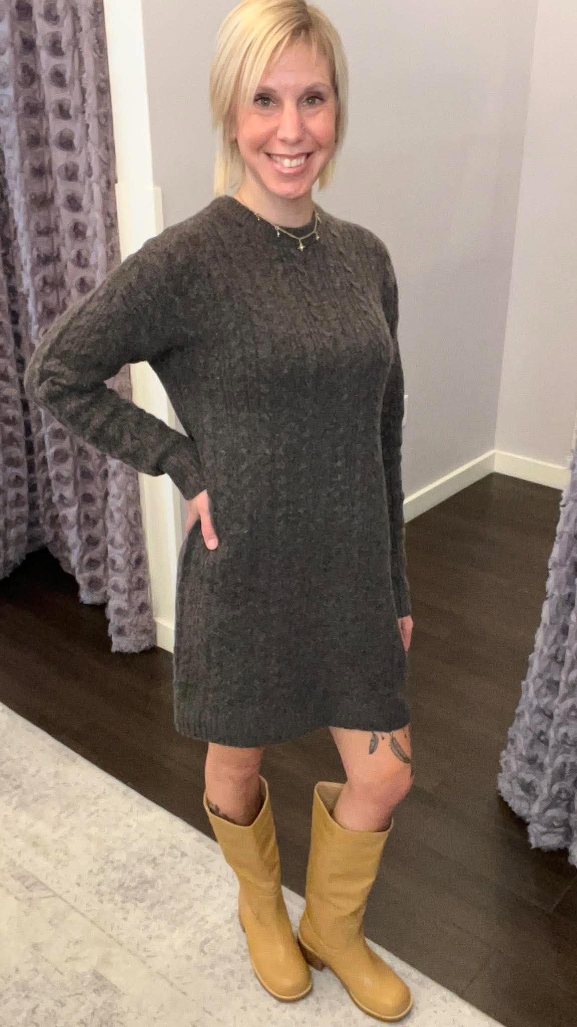 Cozy By Nature Sweater Dress