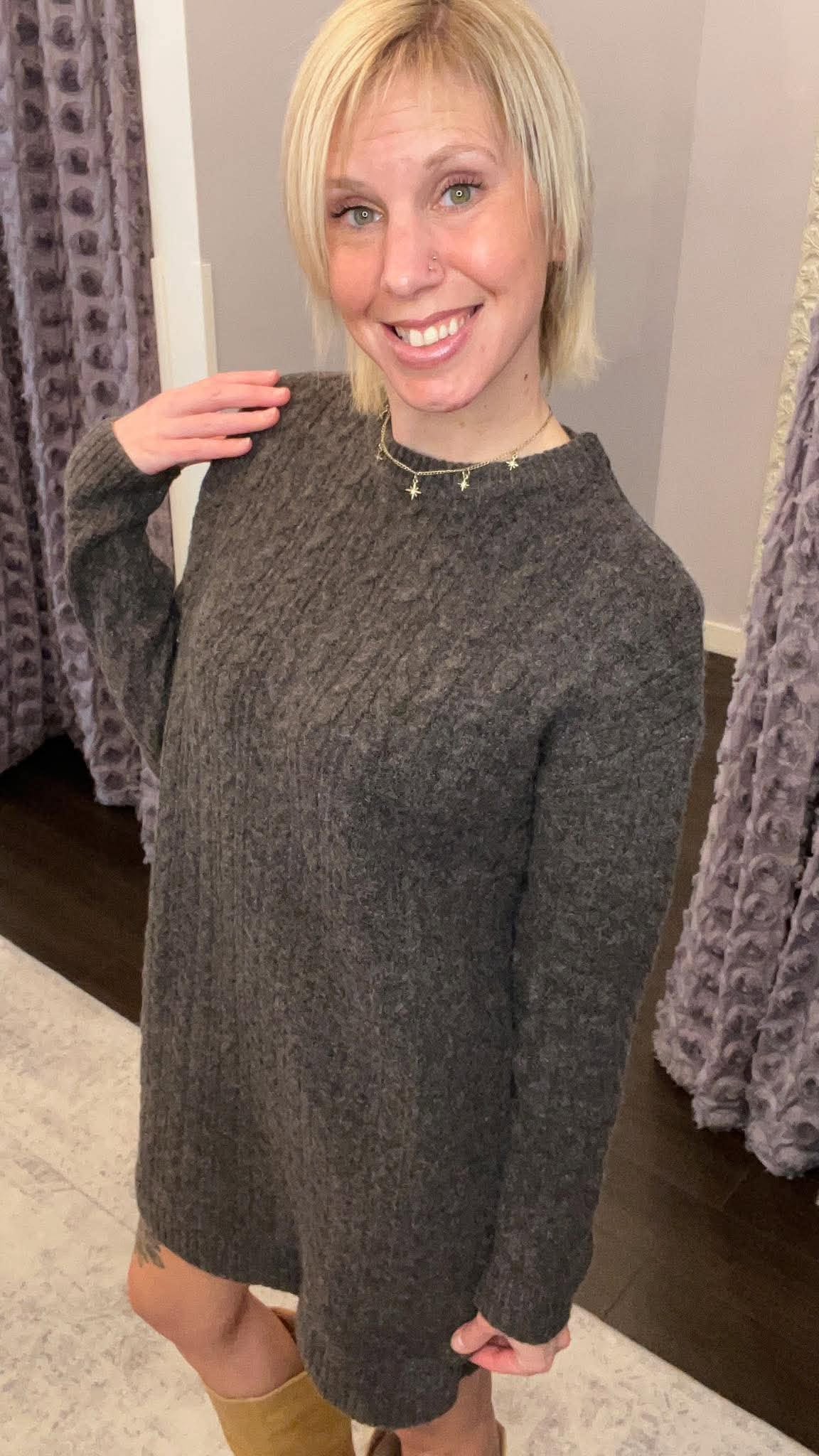 Cozy By Nature Sweater Dress