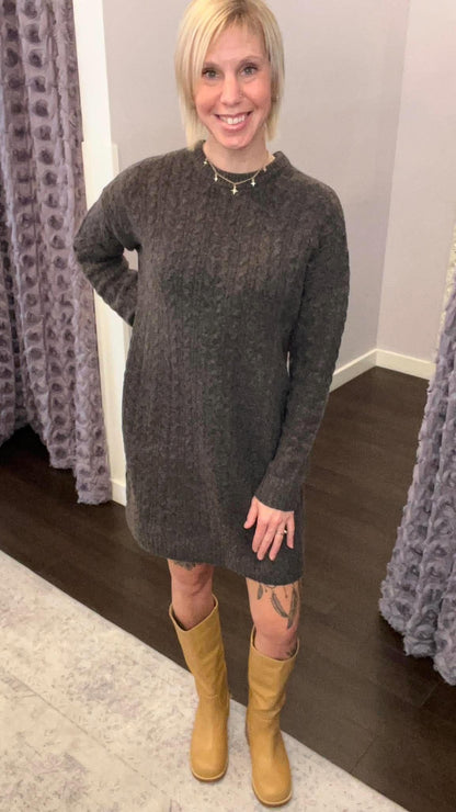 Cozy By Nature Sweater Dress