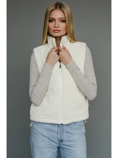 Vanilla Bean Corduroy Vest