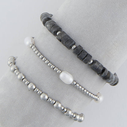 Narelle Waterproof Pearl Bracelet Set