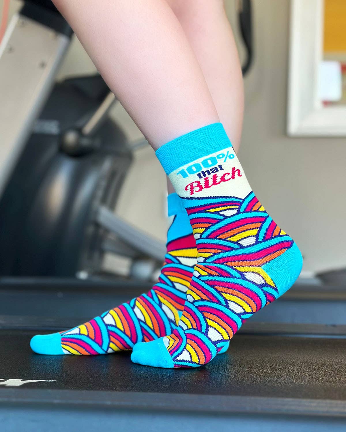 100% That Bitch Women's Novelty Crew Socks