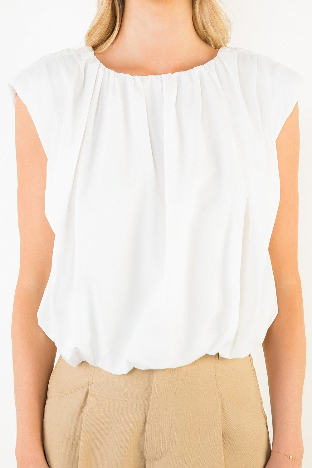 Gracefully Gathered Top by THML