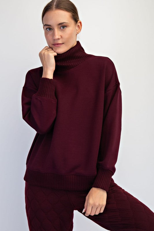 Cozy Confidence Mock Neck