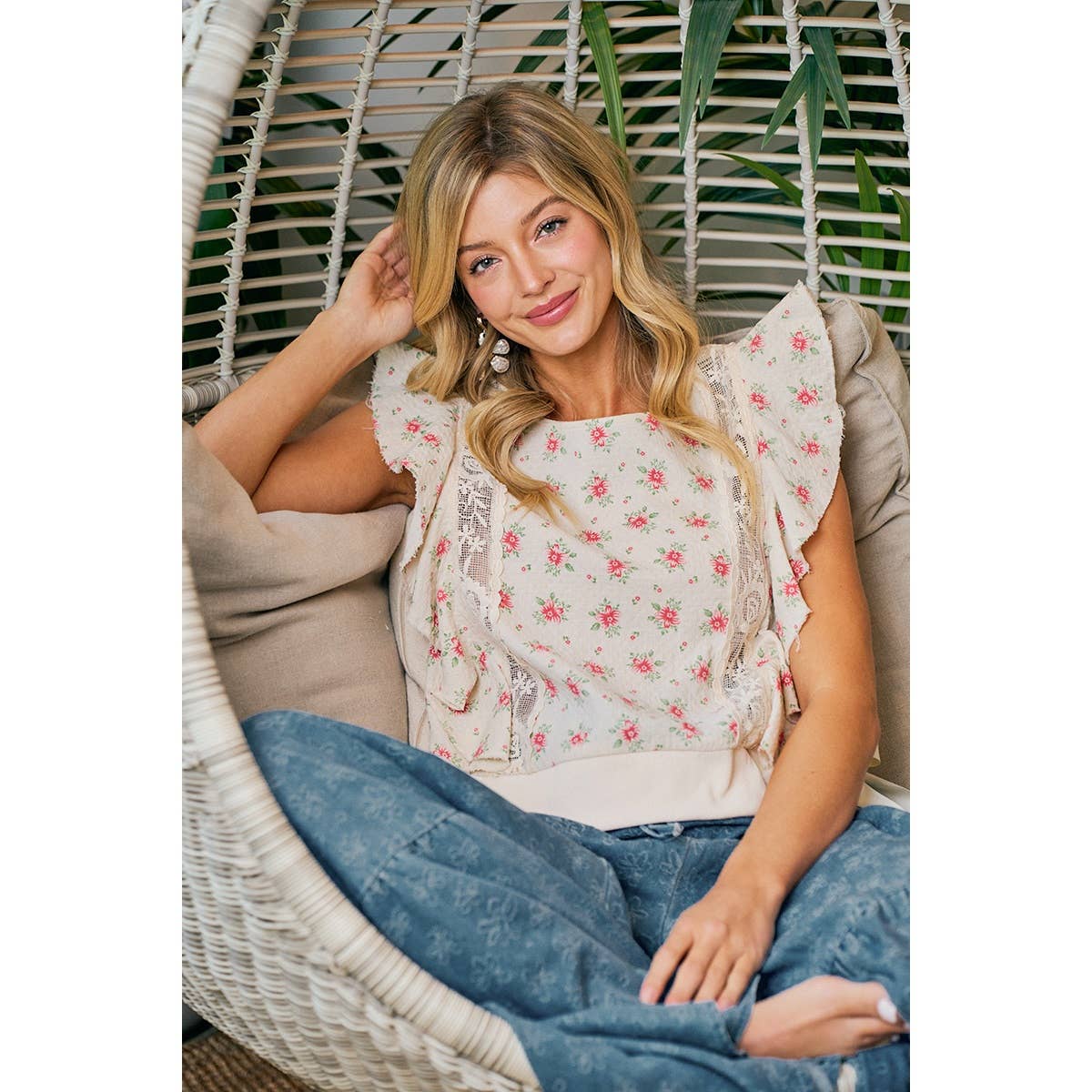 Sweet Meadow Flutter Top