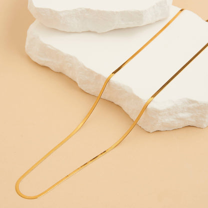 Narelle Waterproof Dainty Snake Chain Necklace
