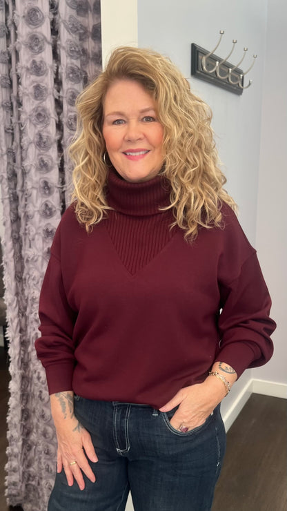 Merlot Moments Modal Pullover