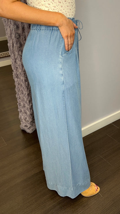 Serene Flow Tencel Wide Leg Pants