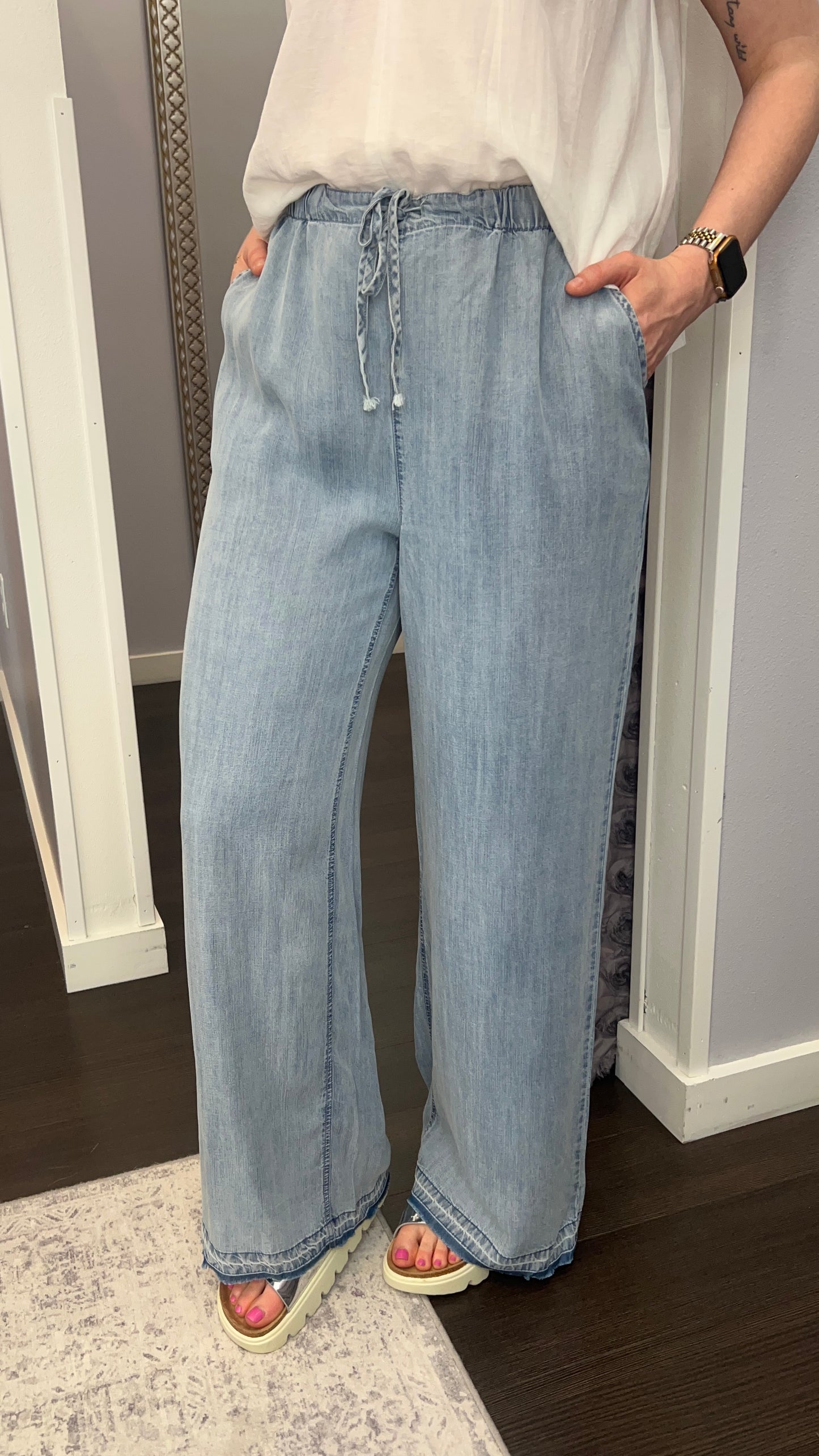 High Tide Pants in Tracy Wash by Thread & Supply
