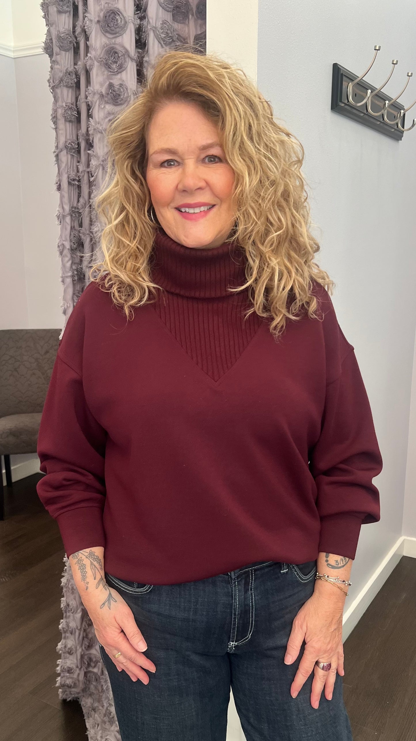 Merlot Moments Modal Pullover