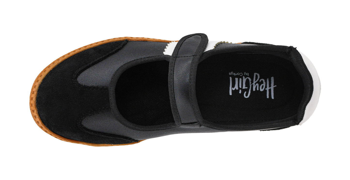 Calm Down Mary Jane Sneakers in Black by Corkys Footwear