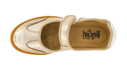 Calm Down Mary Jane Sneakers in Gold by Corkys Footwear