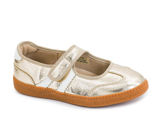 Calm Down Mary Jane Sneakers in Gold by Corkys Footwear