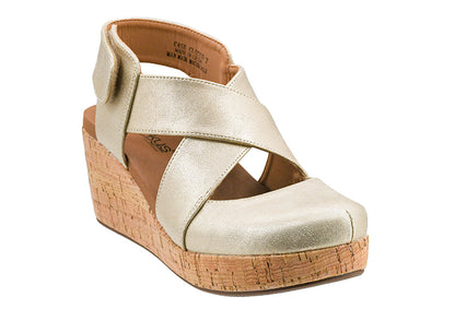 Case Closed in Gold Wash Metallic by Corkys Footwear